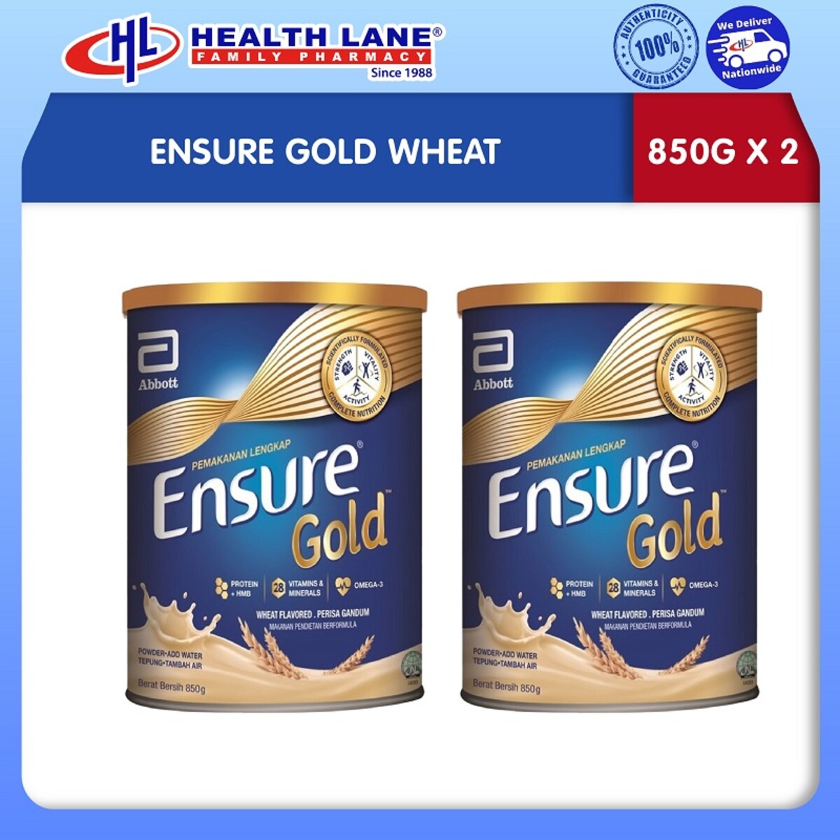 ENSURE GOLD WHEAT 850Gx2